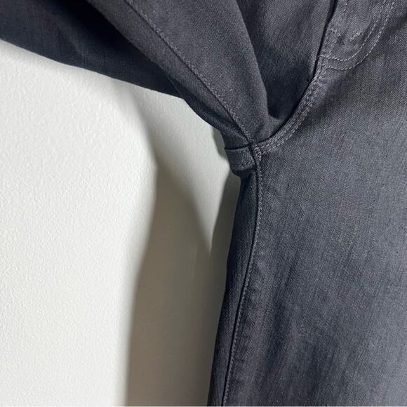 Mother Sz 27 The Insider Crop Step Fray  Jeans in Not Guilty Black - Picture 8 of 14